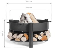COOKKING Feuerschale Montana Inkl. Holzlager