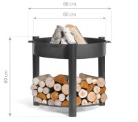 COOKKING Feuerschale Montana Inkl. Holzlager