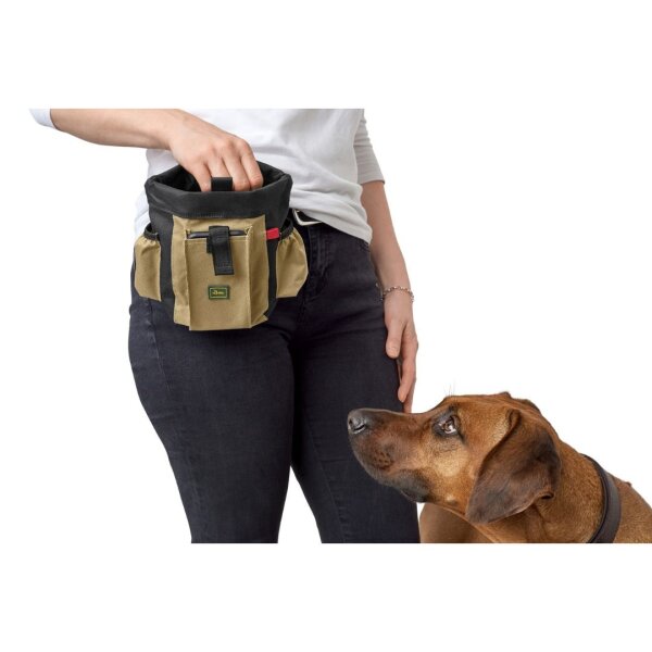 HUNTER Gürteltasche Bugrino Profi 22 x 18,5 cm Schwarz/Beige